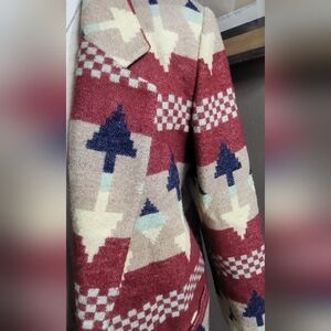 Maurizio Ramani Womens Small Vintage Blazer Western Aztec Wool Rodeo NICE